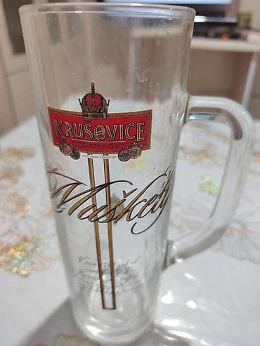 Ашкана буюмдары: Набор из 4 шт. пивных бокалов Krušovice “Mušketýr”. продаю по 400 сом — 4
