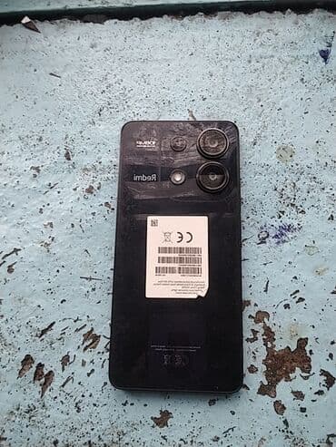 ош ишкаван: Redmi, Redmi Note 13, Колдонулган, 256 ГБ, түсү - Кара, 2 SIM — 2