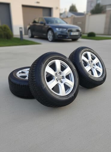 цены на зимние шины в бишкеке: Колеса в сборе 235 / 65 / R 17, Зима, Б/у, Комплект, Внедорожные (АТ/МТ), Литые, отверстий - 5 — 1