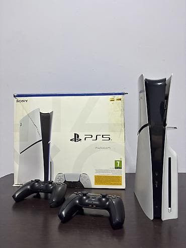 soni ps5: Игровая консоль Sony PlayStation 5 (дисковая версия) с двумя — 1