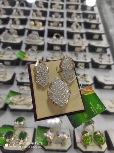 свадебные платья от производителя: Набор украшений, Проба 925, Женские, Новый — 4