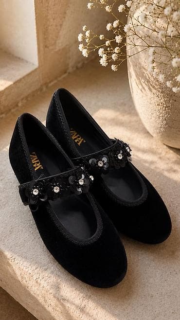 Туфли, 37, 38, 39, Zara, Новый, цвет - Черный, Самовывоз at lalafo.kg Туфли, 37, 38, 39, Zara, Новый, цвет - Черный, Самовывоз
