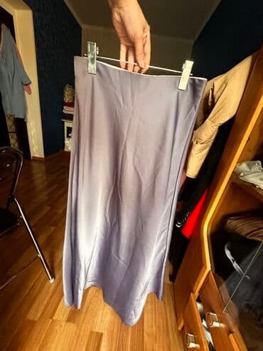 теннисный юбка: Юбка, Миди, Атлас, По талии — 2