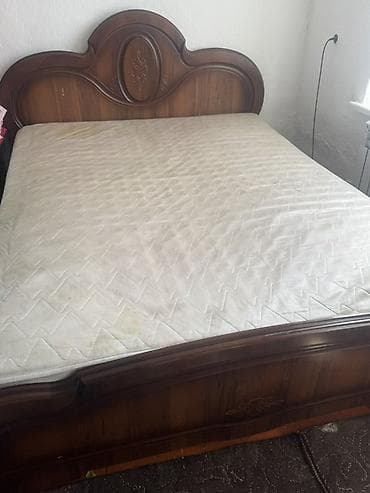 Керебеттер: Эки кишилик керебет, Матрасы бар, узуну - 200 см — 1