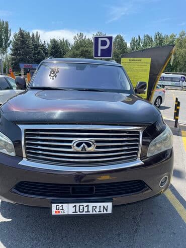 аренда авто бишкек на долгий срок: Сдаю в аренду внедорожник Инфинити QX 5.6 2011года. От 60$ и выше — 4