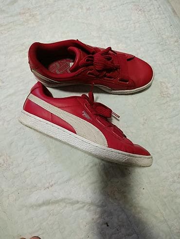 foot patch: Мужские кроссовки, 40.5, Puma, Б/у, цвет - Красный, Самовывоз — 2