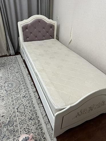 Офисная мебель: Односпальная кровать, С матрасом, длина - 200 см — 2