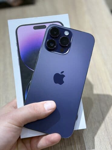 IPhone 14 Pro Max, Б/у, 256 ГБ, Deep Purple, Коробка, 91 %