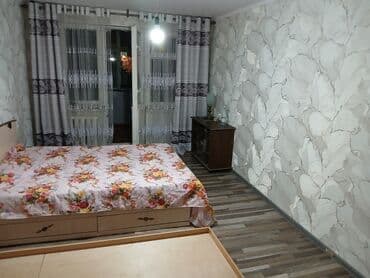 суточный квартира бишкек микрорайон: 1 комната, Агентство недвижимости, Без подселения, С мебелью полностью — 1