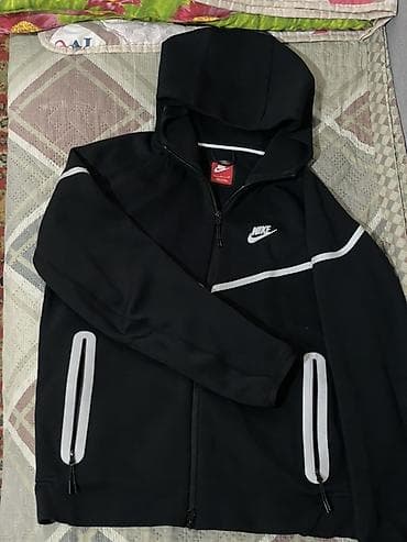 tech flis: Мужская толстовка, M, Nike, Новый, цвет - Черный, Самовывоз, Платная доставка — 3