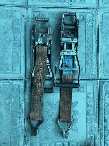 цепи противоскольжения: Стяжные ремни с храповым механизмом. Немецкие 6 шт. Китайские 2шт. - — 1