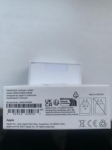 Аудиотехника: Apple AirPods 4 (ANC) — беспроводные наушники с активным — 3