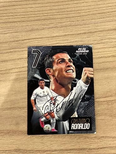 карточки футбольные: Коллекционная карточка Cristiano Ronaldo — Real Madrid 2015–2016. - — 7