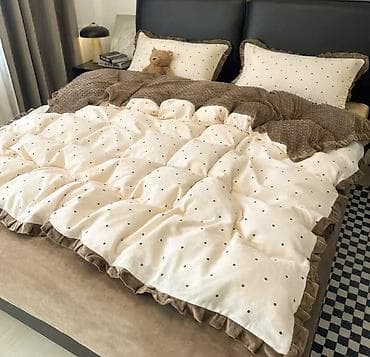 удобные пододеяльники: Постельный комплект велюр+хлопок. На кровать 1.8 200*230 — 4