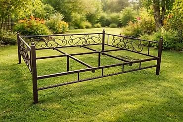 кроватка для детей: Металлический забор, Другой материал, Декоративный — 3