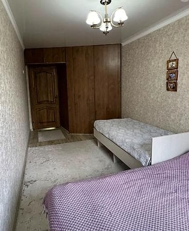 flat osh: 3 комнаты, 58 м², 6 мкр 104 серия, 4 этаж — 2