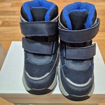 обувь зимний: Детские зимние ботинки KENKA - Цвет: темно‑синий/черный с синим — 1