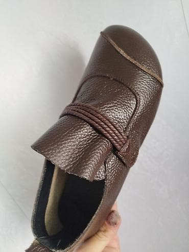 обувь 23: Новые!!! Женские мокасины из натуральной кожи,коричневые. Размер — 7