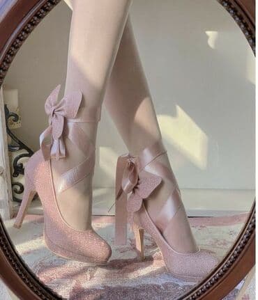 Прокат одежды: Туфли, 35, Новый, цвет - Розовый, Самовывоз — 1