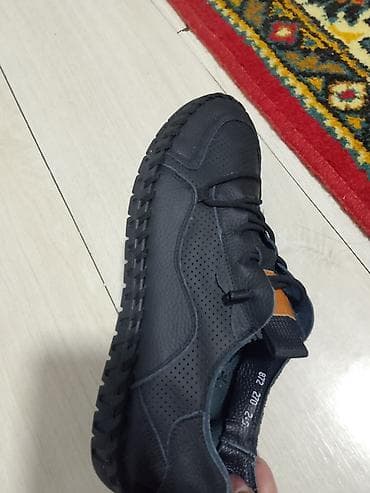 Мужские повседневные кроссовки/мокасины - Цвет: чёрный, матовый -