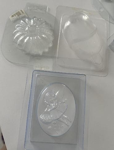 Металл иштетүү: Цена: по 100с Набор пластиковых форм для мыла/гипса/смолы — 3