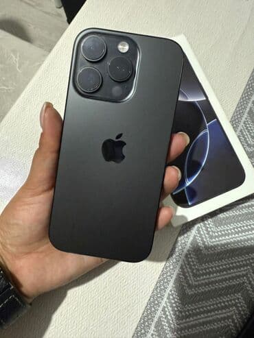 IPhone 16 Pro, Б/у, 256 ГБ, Черный, Коробка, 97 %