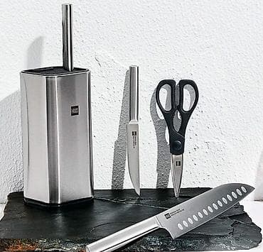 чехлы для ножей: Набор ножей с подставкой HuoHou Stainless Steel Kitchen Knife Set — 2