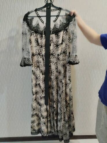 национальные украшения бишкек: Вечернее платье, С рукавами, M — 2