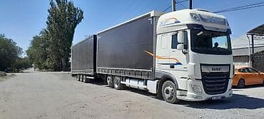 Тентованный автопоезд DAF XF с прицепом (штора) есть варианты -