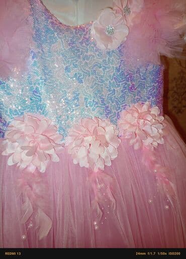 детский домик бишкек цена: Детское платье, цвет - Розовый, Новый — 3