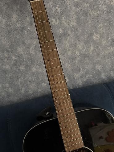 fender cd60: Акустическая гитара Fender Classic Design, модель CD-60S BLK (надпись — 1