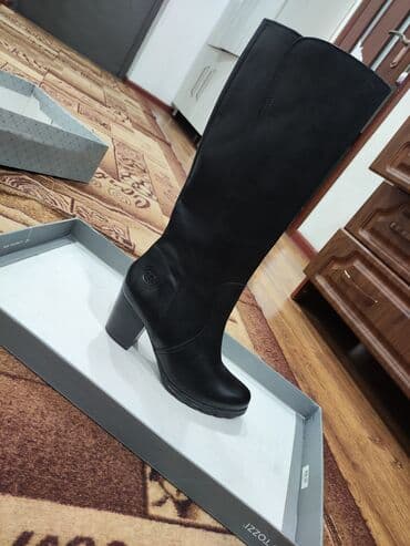 женская обувь больших размеров из германии: Сапоги, 40, Marco Tozzi, Новый, цвет - Черный, Самовывоз, Платная доставка, Бесплатная доставка — 7