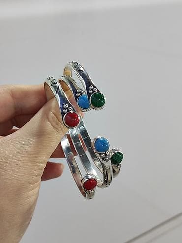 Ювелирные изделия: Серебряный Билерик с камнями Серебро 925 пробы Без размерный Цена — 5