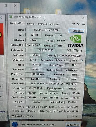 обс: Видеокарта для ПК, Новый, GeForce GT, До 2 ГБ — 8