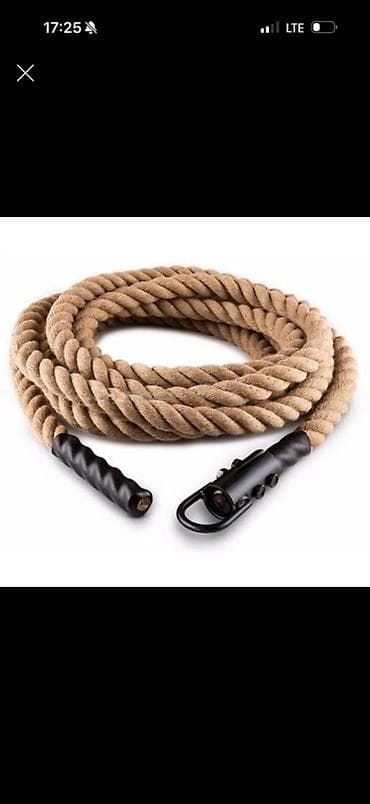 Спорт и отдых: Канат для функциональных тренировок (battle rope) с металлическим — 1
