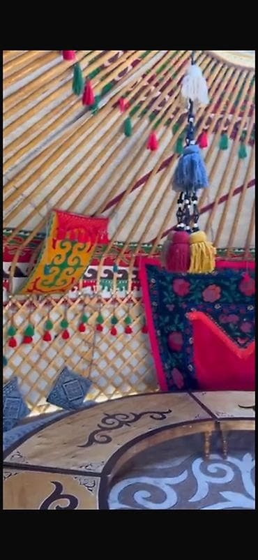 Книги и журналы: Аренда юрты, Каркас Деревянный, 85 баш, С полом, Стол — 2