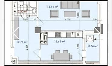 кв 104: 1 комната, 61 м², 2 этаж, Готовая ПСО (под самоотделку) — 3