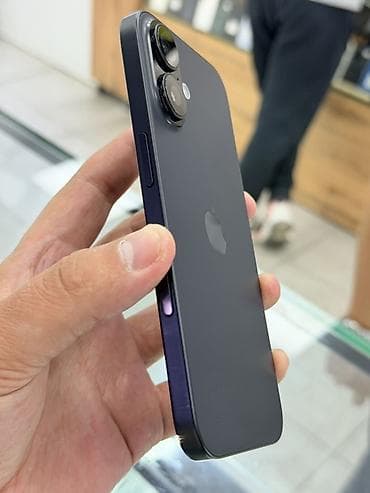 iphone kg: IPhone 16, Б/у, 128 ГБ, Черный, Защитное стекло, Чехол, 92 % — 8