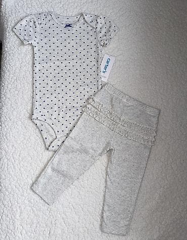 Набор для девочки Carter’s: боди + леггинсы Новые, размер на 9м -
