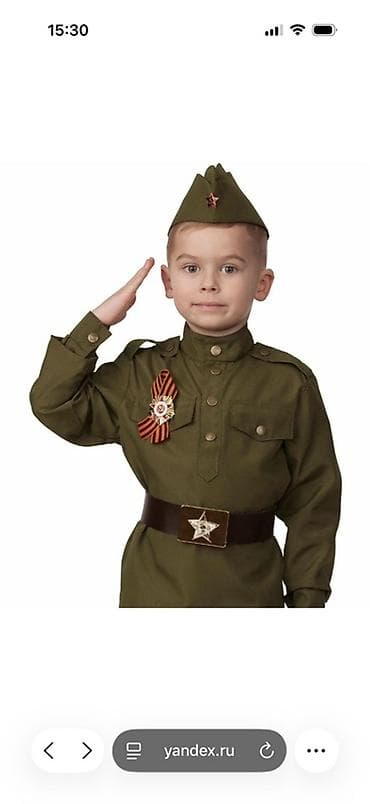 Детский костюм солдата (стилизованная форма времен ВОВ) Состав