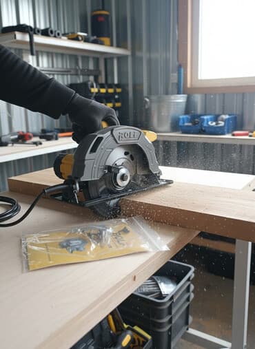 циркулярный станок с фуганком бу: Новый, От электросети, Rolf, Глубина пропила 6 мм, Диаметр диска: 185 мм — 1