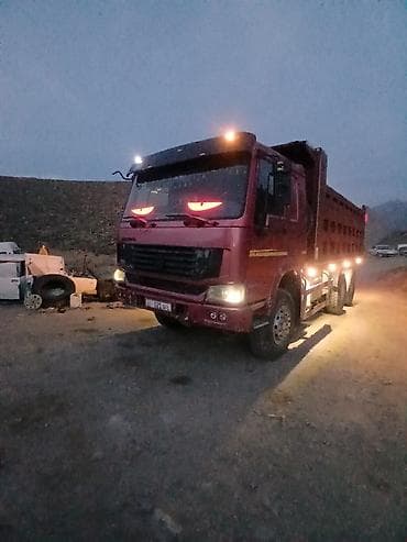 Самосвал 6x4 с прицепом-платформой - Тип техники: тяжелый самосвал с — 4