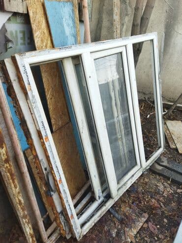 кийим ош: Пластиковые окна 5шт, дверь 1шт размеры высота 150см ширина 3метра — 3