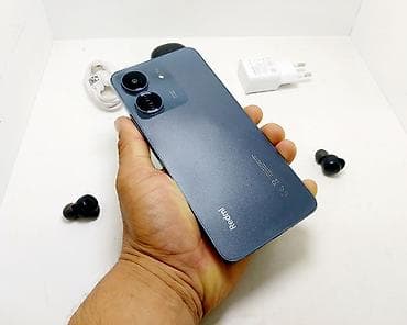 redmi note 10с: Redmi, Redmi 13C, Б/у, 128 ГБ, цвет - Синий, 1 SIM, 2 SIM — 10