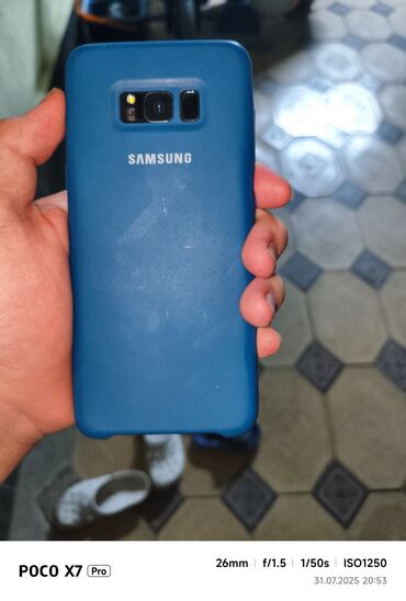 ноутбук 10000: Samsung Galaxy S8, Колдонулган, түсү - Кара — 2