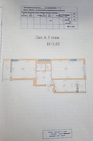 2 комнаты, 61 м², Элитка, 3 этаж, Евроремонт