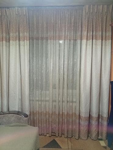 Наматрасники и топперы: Комплект штор, С тюлем в комплекте, Готовое изделие, Для зала — 3