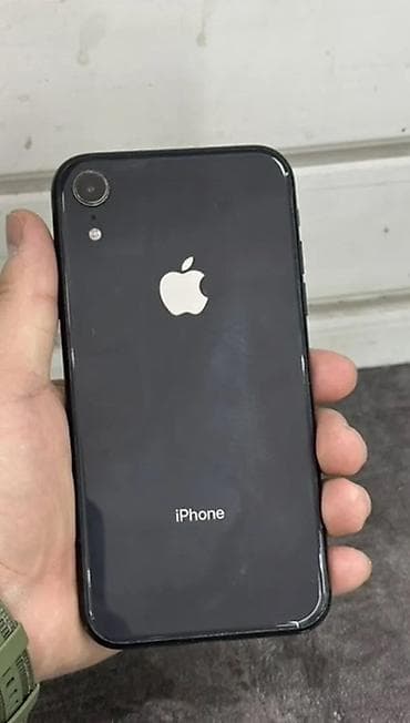 видое камера: IPhone Xr, Б/у, 64 ГБ, Черный, Зарядное устройство, Кабель, 77 % — 1