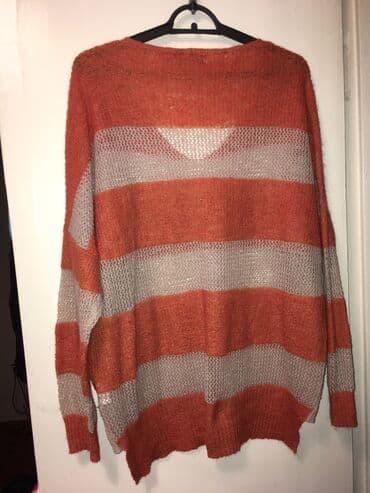 тёплая кофт кардиган: Кофта, Удлиненная модель, V-образный вырез, Оверсайз, Осень-весна, Стандарт — 2