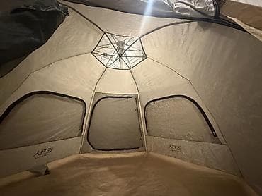 кемп: Палатка автоматическая шестигранная для 4–6 человек, цвет бежевый — 2